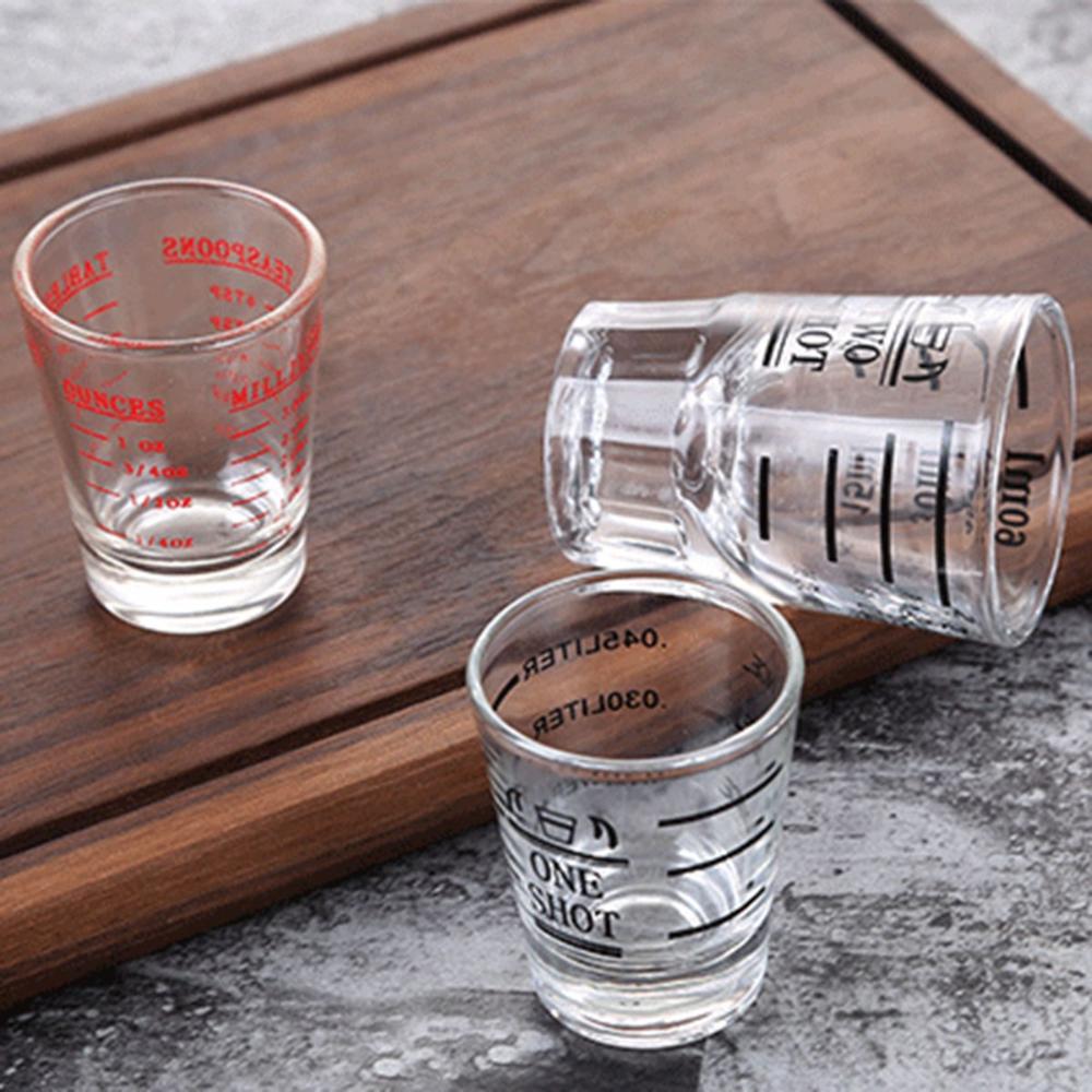 Espresso Heat-resistant Bar Accessories Heavy Duty Jigger Measuring Cup Shot Glass Bartender Tools