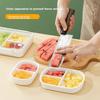 Daisy Leaf Fruit Box Student Pregnant Women Partitioned Refrigerator Fresh-Keeping Box Storage Box Portable Microwaveable Lunch Box