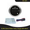 Universal 52mm Water Temp Gauge Temperature Meter 40-120℃ with 8 Colors  Backlight and Light Alarm for Car Motorcycle Boat