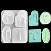 3D Геометрия Абстрактное Лицо Человека Свеча Силиконовая Форма DIY Помадка Ручная Работа Рождественская Вечеринка Мыло Эпоксидная Смола Форма для Свечи