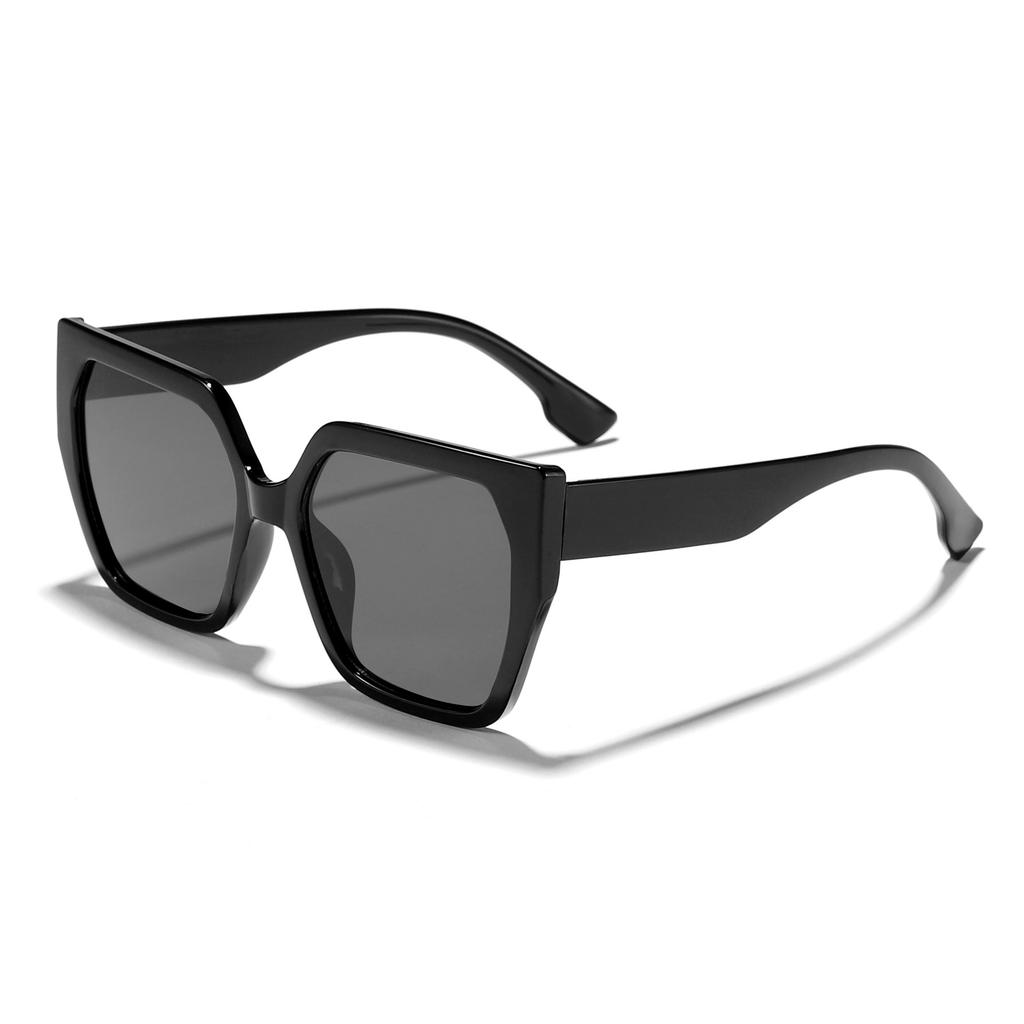 Модные квадратные солнцезащитные очки с большой оправой для женщин, трендовый бренд, дизайнерские, черные, оверсайз, женские, солнцезащитные очки, защита от ультрафиолета UV400