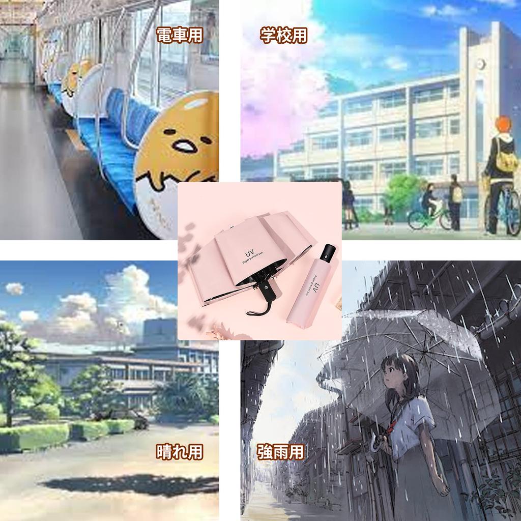 Folding Automatic Folding Suitable for Both Sun and Rainy Season Water Wind Typhoon UV Grade 1 Light Heat UV Wind Water Convenient To Blue Umbrella,