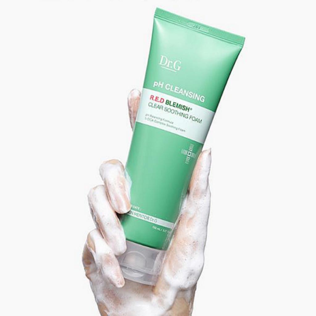 DR.G RED BLEMISH ПРОЗРАЧНАЯ УСПОКАИВАЮЩАЯ ПЕНКА 150мл
