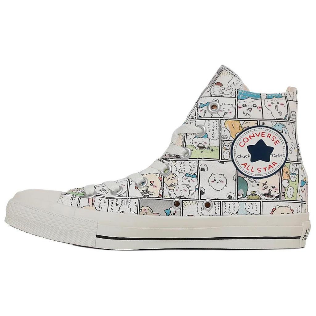 Chiikawa x Converse All Star CM HI удобные и универсальные высокие парусиновые кеды для мужчин и женщин бежевого цвета