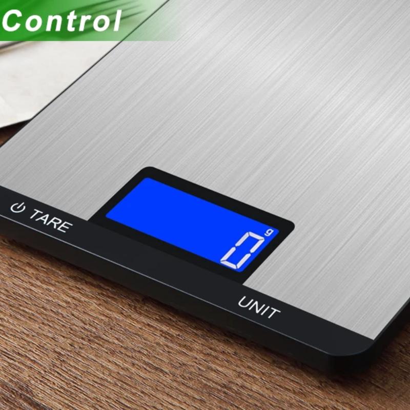 Цифровые кухонные весы FODWET с большой платформой - 22 фунта/10 кг Прецизионные кухонные весы с точностью 1 г и функцией тары, Многофункциональные