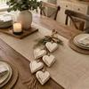 Rustic Farmhouse Pumpkin Door Hanger Distressed Heart Ornament Garland Heart String Pendant  Indoor