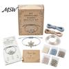 DIY Craft Supplies Christmas Beaded Bracelet Making Kit, Holiday Handmade Jewelry Supplies, Xmas Plastic Beads for Crafts Bead Kit Adults, Kids,