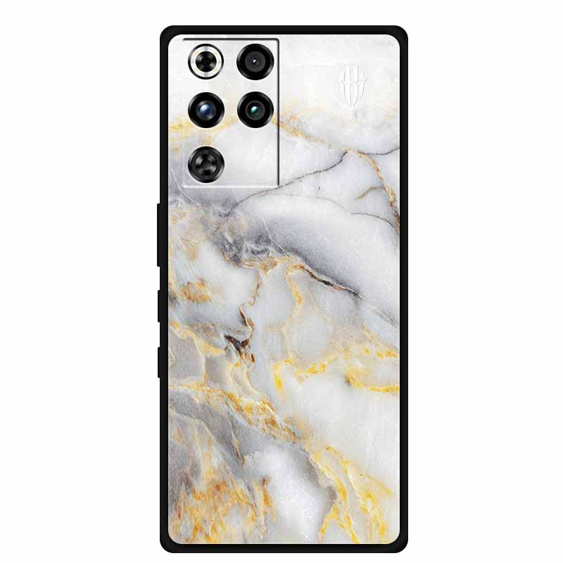For ZTE Nubia RedMagic 11 Pro Case Marble Soft Silicone Phone Cases for RedMagic 11 Pro Back Cover Colorful Mica Painted Bumper