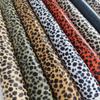 0,7 мм Печатная ткань из искусственной конской шерсти с леопардовым принтом, ПУ-кожа для сумок и сумочек