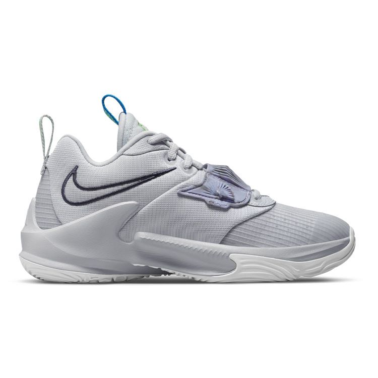 Nike Кроссовки Zoom Freak 3 GS Grey Fog Light Green Spark Kids белые пещерно-фиолетовые DB4158-004