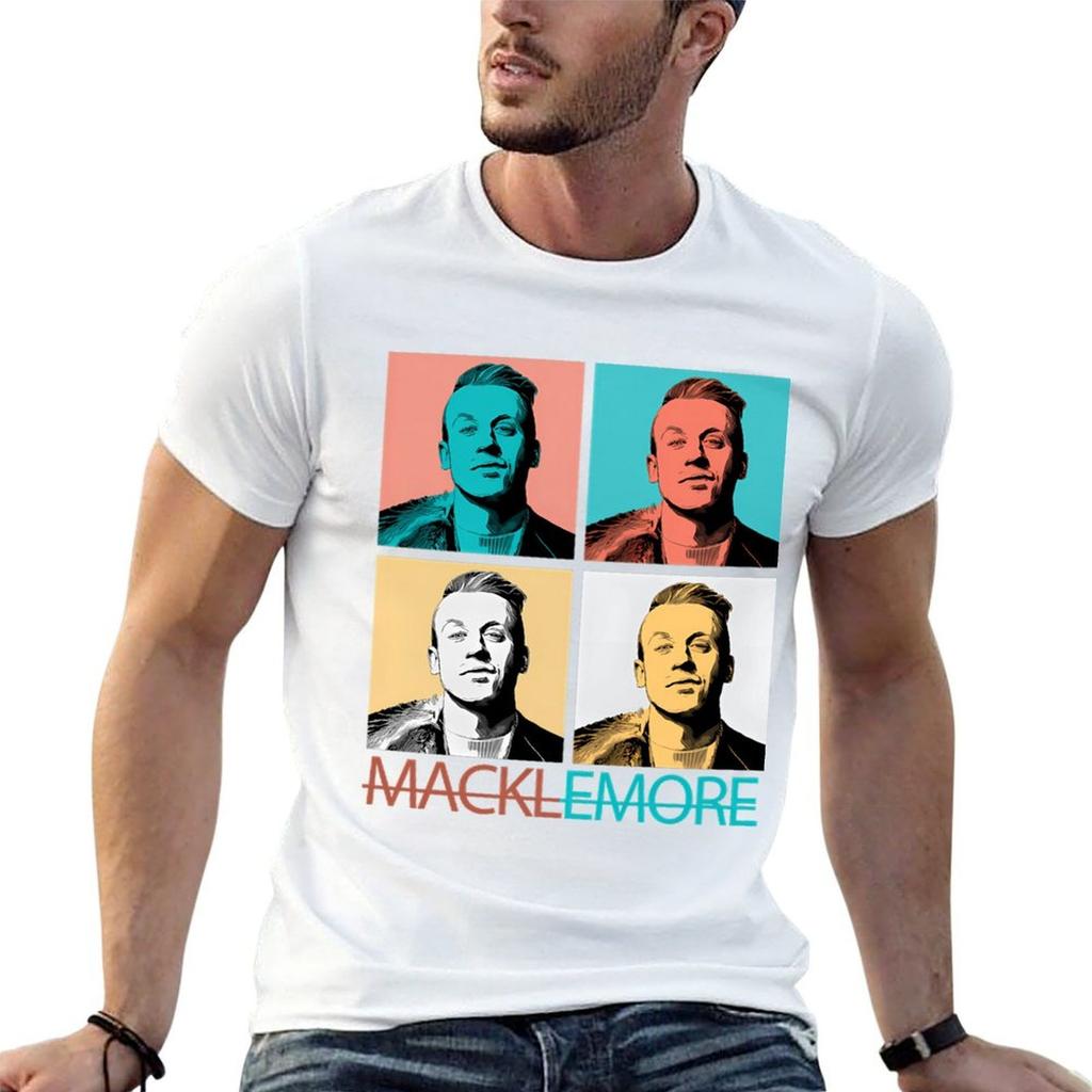 Retro Pop Art Style Macklemore Fan Art Tshirt Summer Casual Loose Tshirt