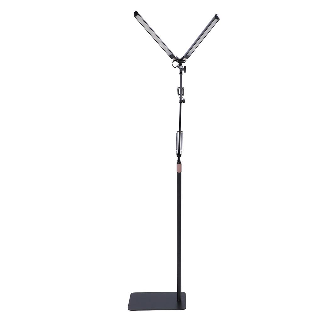 Double Head LED Floor Lamp Esthetician Light 3 Color Temperature Adjustable Brightness Eye Care