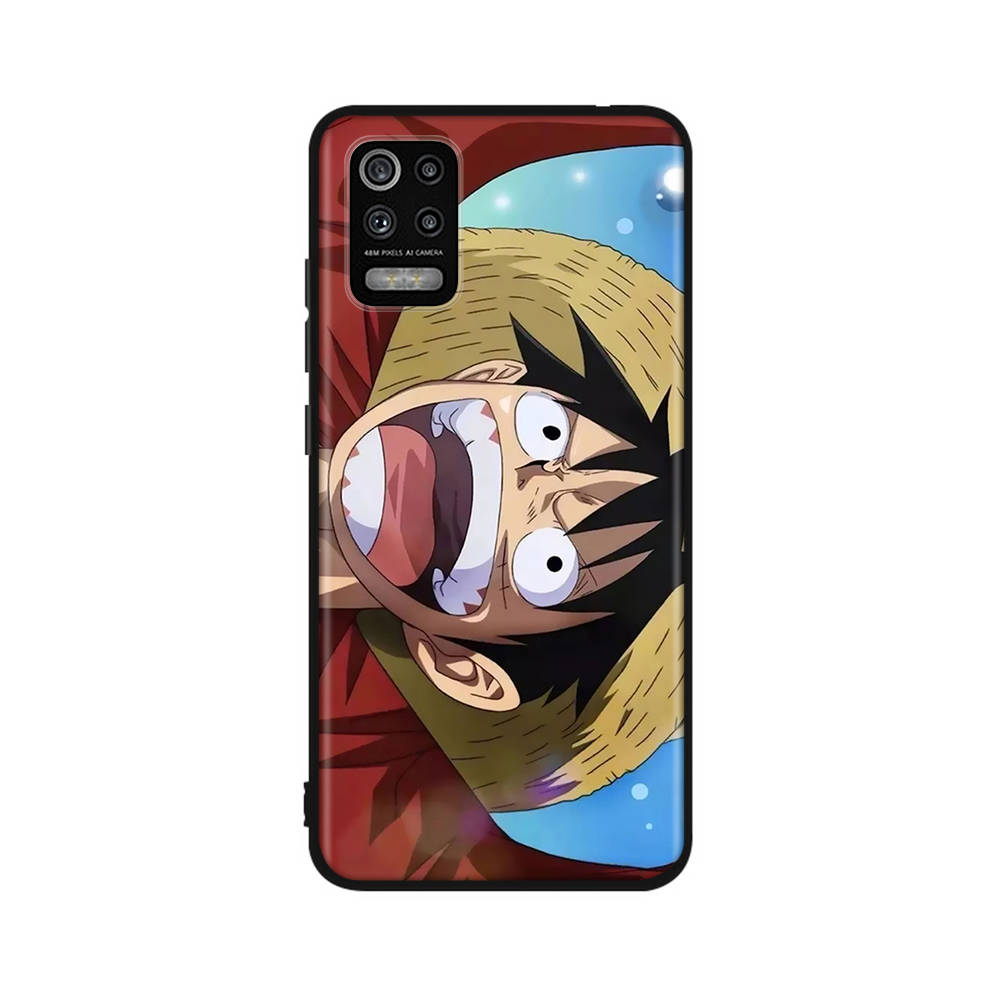 Чехол DT28 One Piece Luffy для OPPO Reno 8 6 5 4 Pro Find X3 A17 A31 A38 A40 A53 A54 A55 A74 A76 A78 A77 A80 A94 A95 A96 Lite черный мягкий чехол