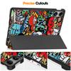 Painted Smart Leather Cover for Capa Poco Pad Case for Xiaomi Redmi Pad Pro Ultra Thin Shockproof Protective Cover