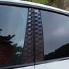 2 шт. Наклейки на стойку двери автомобиля с узором из игральных костей для B-стойки, водонепроницаемые, материал ПЭТ, для декора экстерьера автомобиля