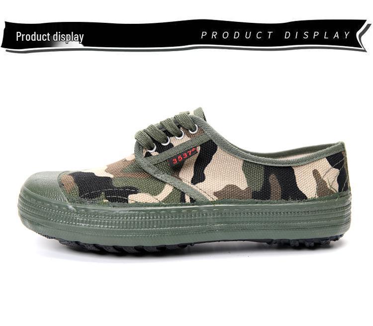 Genuine 3537 Liberation Work Shoes - Unisex, Wear-Resistant, Comfortable Canvas Low-Tops for Military and Construction Use.