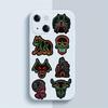 50pcs Neon Halloween Cartoon Graffiti Stickers - Spooky Horror Decals for Water Bottles, Party Supplies, Reusable Self-Adhesive