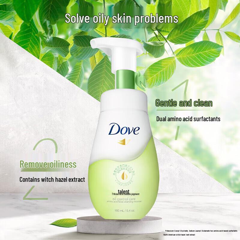 DOVE Очищающая пена для контроля жирности и смягчения