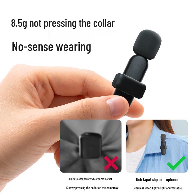 Deli Wireless Lavalier Microphone (CN version)