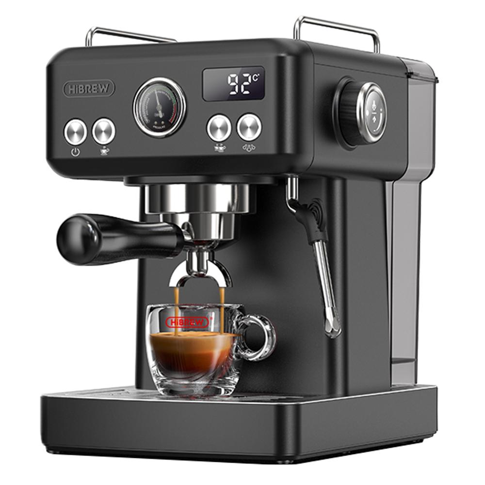 Полуавтоматическая эспрессо-кофемашина HiBREW H10A, Горячая и холодная экстракция, Резервуар для воды 1,8 л, Давление 20 бар, Регулируемая температура