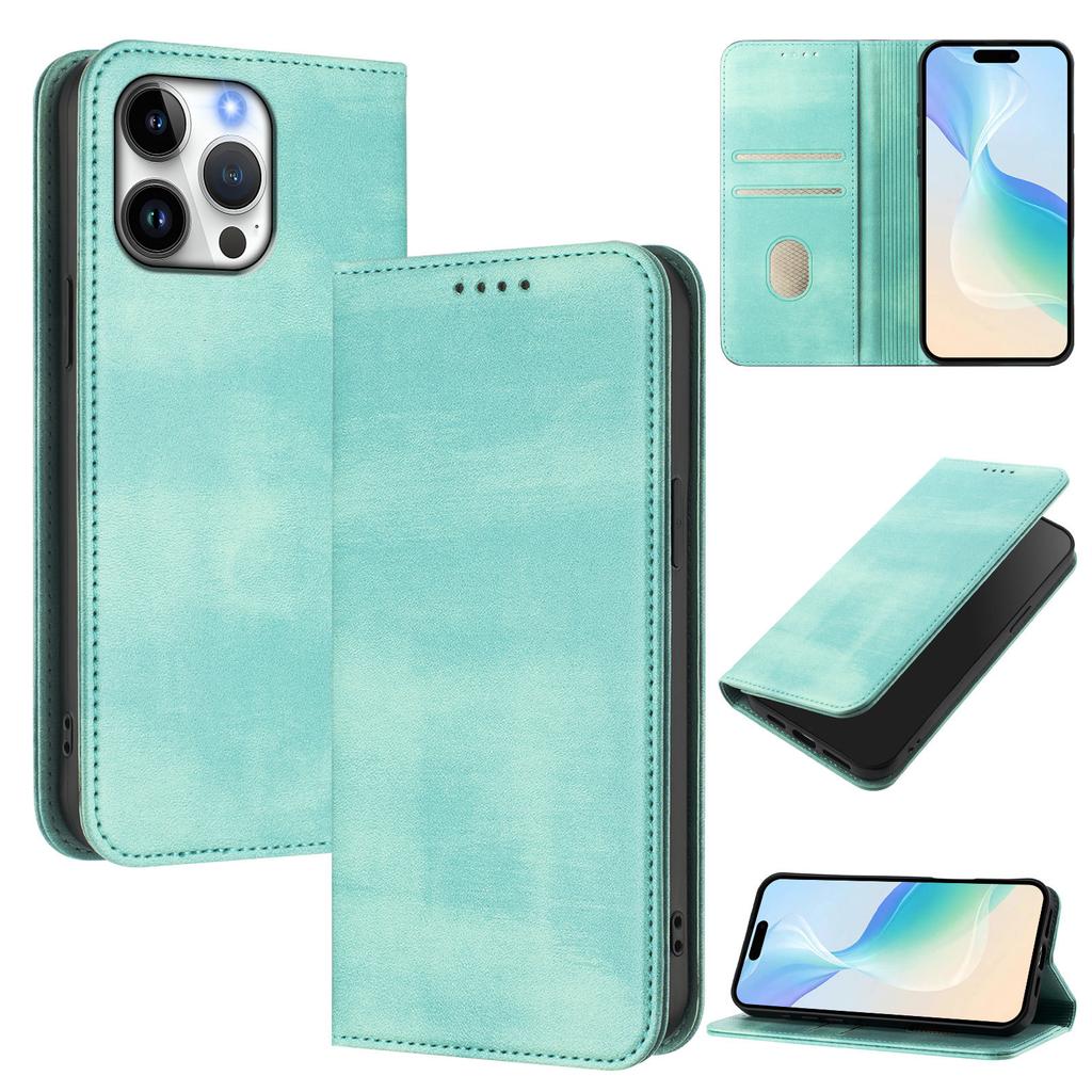 Подходит для кожаного чехла iPhone16E, Samsung S26 ретро кожаный узор кошелек для карт магнитный защитный чехол A25E однотонный