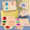 Children'S Early Education Digital Enlightenment Pairing Wooden Box Puzzle Digital Decomposition Cognitive Intellectual Development Toy