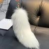 Huge Fluffy Faux Fur Fox Tail Keychain Therian Tail Fox Tail Keychain Fur Pendant Key Chain Keychain Pendant Gift for Women Girl