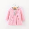 Girls Rabbit Ears Hooded Jacket Spring Autumn Winter Clothes Children Fashion Outwear Kids Cotton Hoodie Tops Coats
