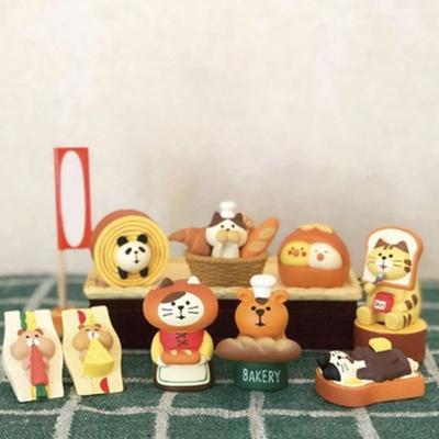 Смоляная фигурка Реалистичный домашний декор Японский стиль Продукты Мультяшный Хлеб Выпечка