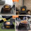 Under Grill Mat Fire Pit Deck Patio Ember Mat Fireproof Mat Grill Pad for Fire Pit for Outdoor Camping Gas Stove