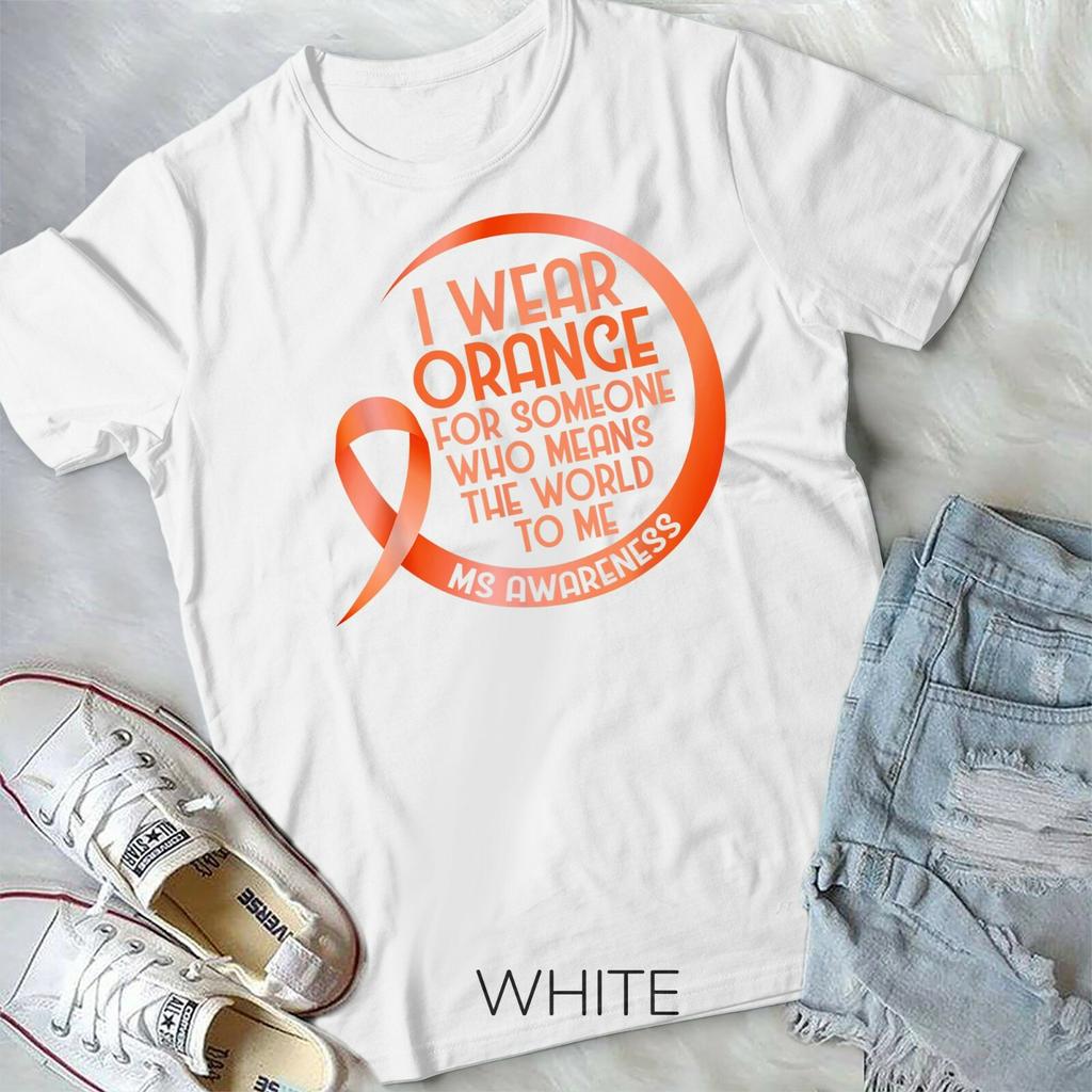 I Wear Orange For Someone MS Multiple Sclerosis Awareness Unisex Youth T-shirt