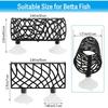 Betta Fish Hideout Cave with Hammock Bed Hollow Tunnel Fish Tank Accessories Aquarium Decorations for Crayfish Shrimp Small Fish