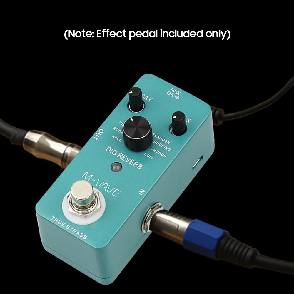 M-VAVE DIG REVERB Педаль эффектов цифровой реверберации для гитары 9 типов реверберации Управление затуханием и микшированием True Bypass