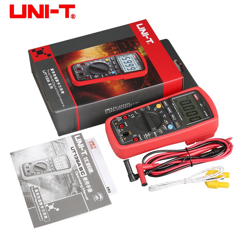 UT139E True RMS Digital Multimeter Temperature Probe LPF pass filter LoZ LoZ (low impedance input) function/Temperature test EB