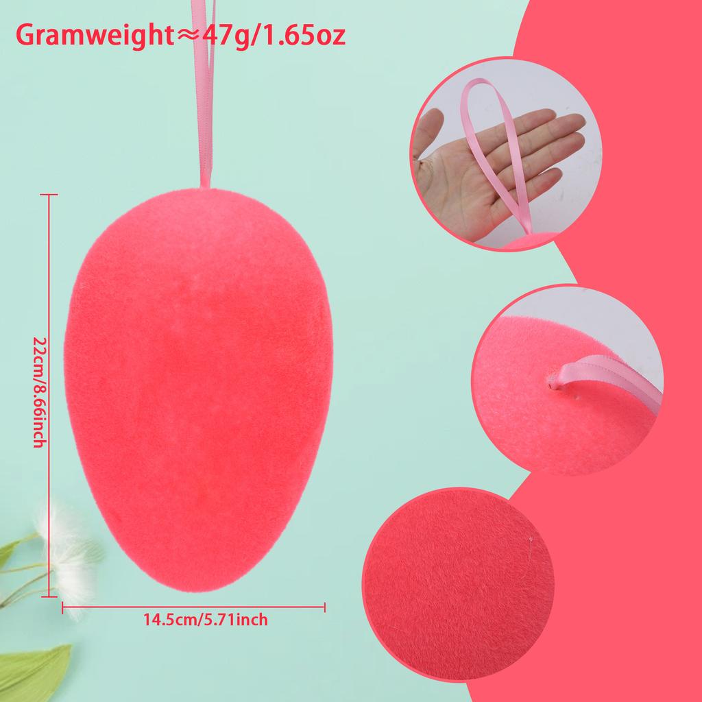 Флокированное пасхальное украшение - Игрушки и праздничный декор, идеально в качестве детского подарка или украшения для дома, чтобы создать праздничную атмосферу