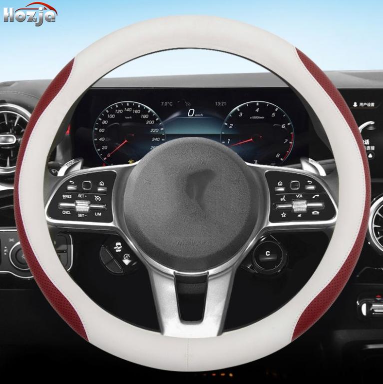 Кожаный чехол на руль автомобиля для BMW F23 F22 F32 F33 F36 G30 G31 G32 G01 F45 F90 I3s i3 i8 112 115 F39 G02 Автоаксессуары