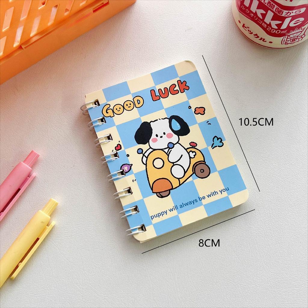 1 шт. японский милый мультяшный щенок мини-блокнот с отрывными листами студенческий портативный карманный журнал-переплет книга-планировщик блокнот детский подарок