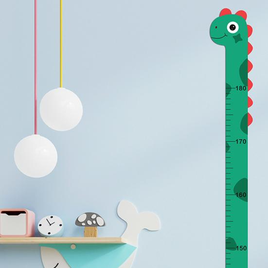 Детская ростовая диаграмма Наклейка на стену Детская комната Детская спальня От младенца до взрослых Мальчики Девочки Измерение роста Линейка Мультяшное украшение Наклейка