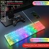 Прозрачная игровая клавиатура Douni KB101 с RGB-подсветкой