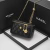 High-Quality Textured Mini Shoulder Bag for Women - Trendy Diamond Chain Design, Summer 2024