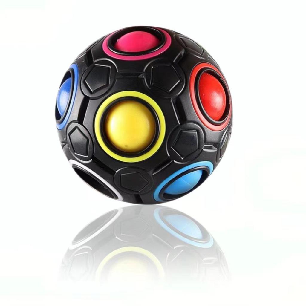 Развивающая футбольная игрушка с 12 лунками для декомпрессии: Волшебный радужный куб