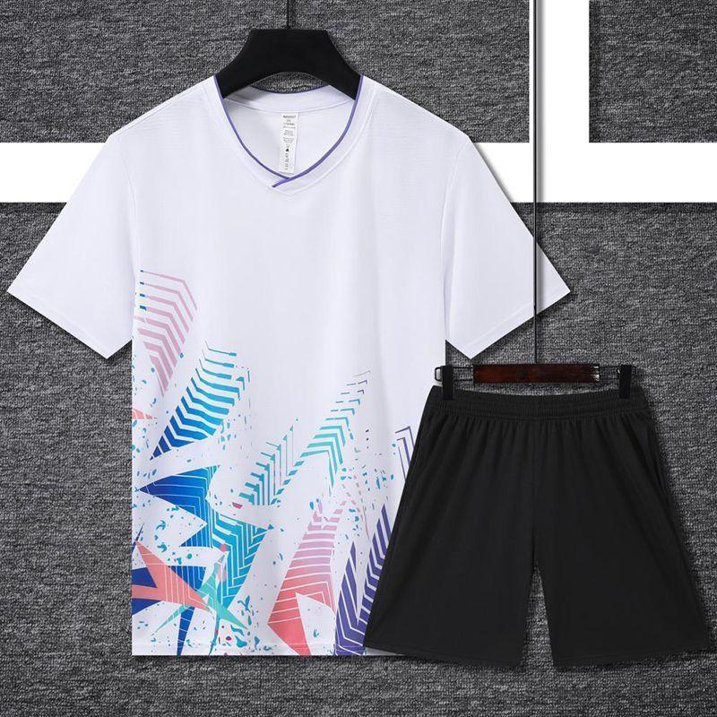 Quick-Dry Badminton Set Adults Kids Training Competition Sportswear Short Sleeve Outfit