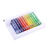 12 шт. Пластиковые готовые предметные стекла для микроскопа Животные Насекомые Цветы Растения Красная коробка
