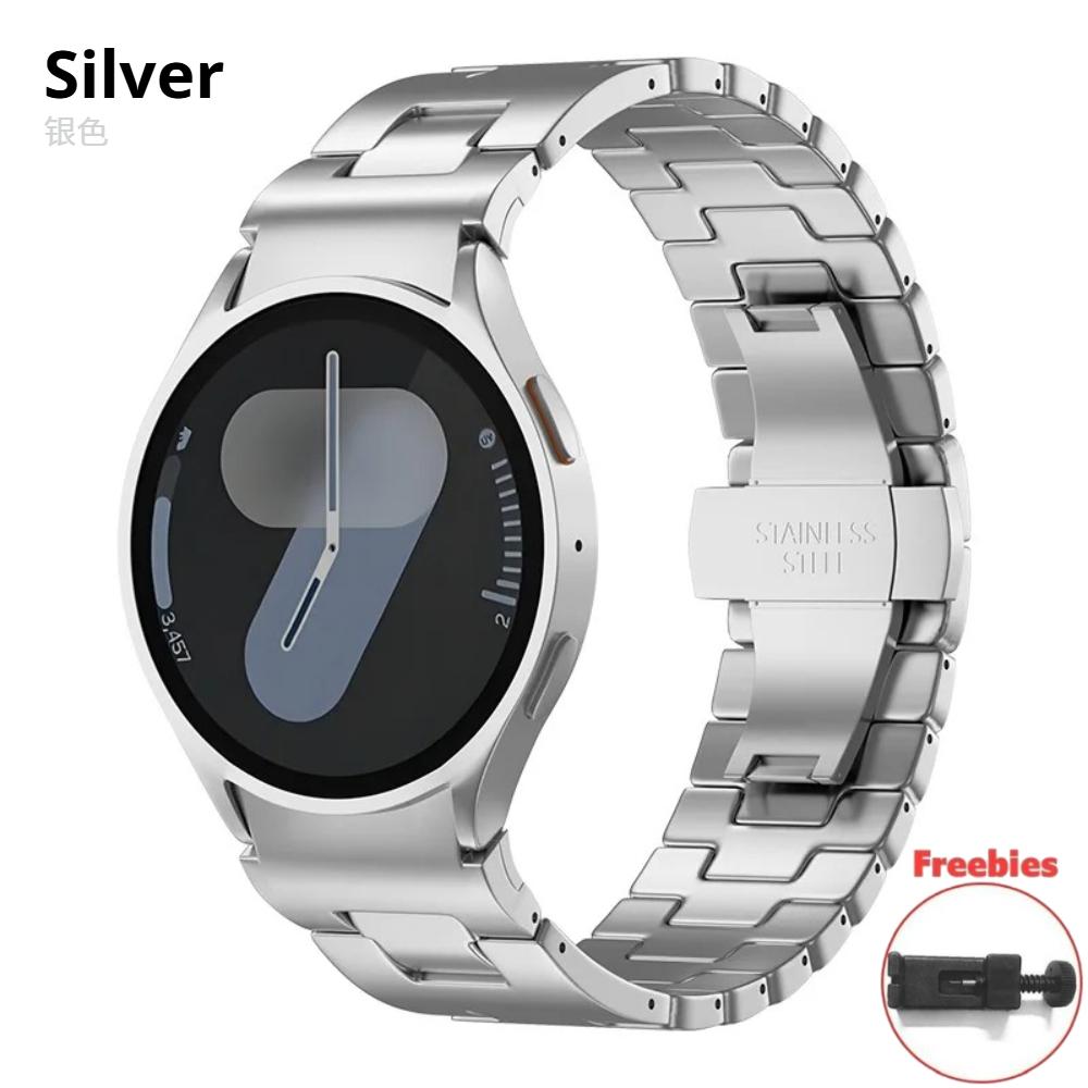 No Gaps Strap For Samsung Galaxy Watch 7 6 5 4 40mm 44mm 6Classic 43/47mm 5Pro 45mm Luxury Stainless Steel Bracelet Band