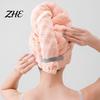 Microfiber Hair Towel Wrap for Long Coral Fleece Wrap, Quick Dry, Absorbent Anti Frizz Turban Towel, Comfortable Daily Care Wide Tail Large Shower Cap