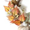 Искусственная гирлянда из кленовых листьев 6 футов, гирлянда из тыкв и ягод, осеннее украшение