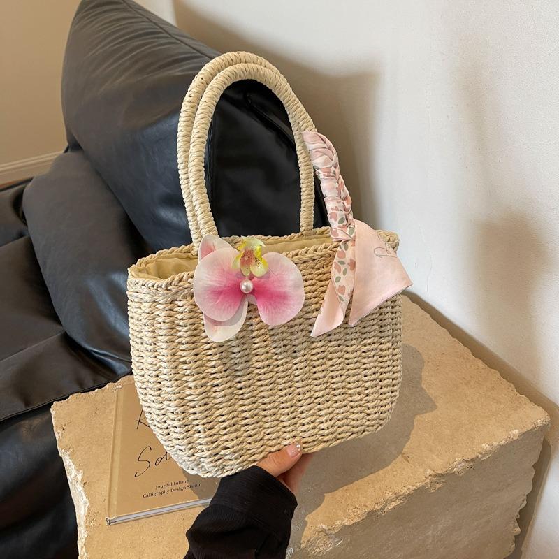 Bohemian Holiday Braided Bag Women's Summer Fashion Hand-held Braided Bag Fairy Beach Bag