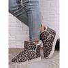 2025 Padded Flat Soft Sole Leopard Winter Padded Extra Thick Leopard Flat Snow Boots Female