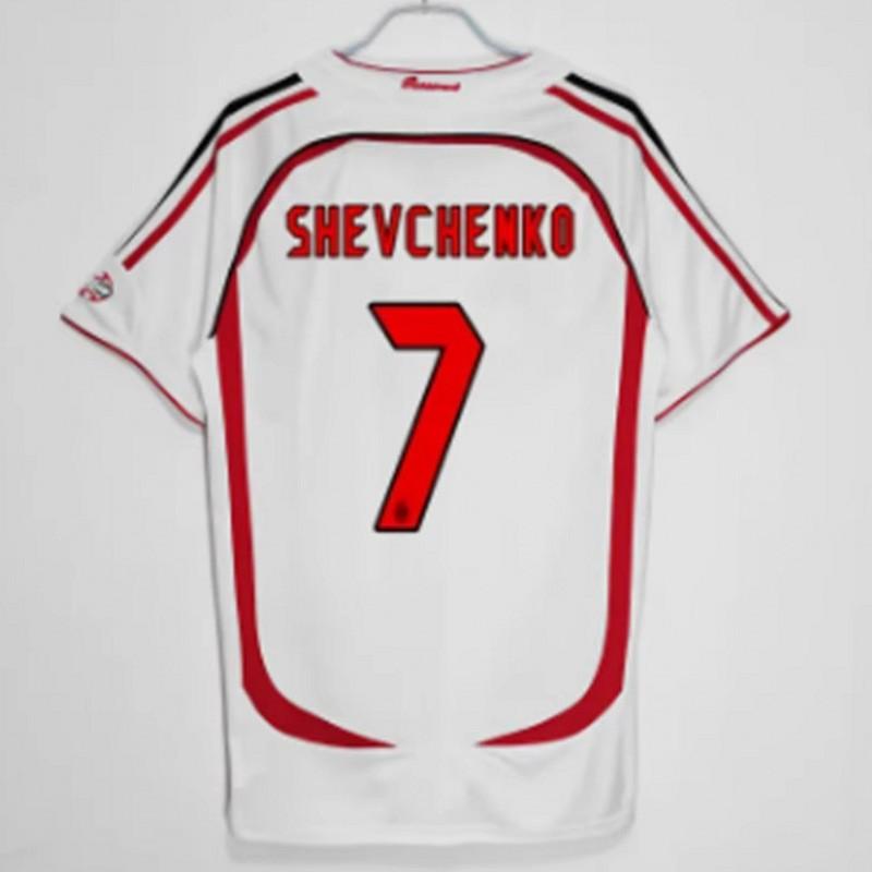 Retro AC Milan 2006-2007 Season Home Away Soccer Jersey Short Sleeve Men Women Adult Football Shirt