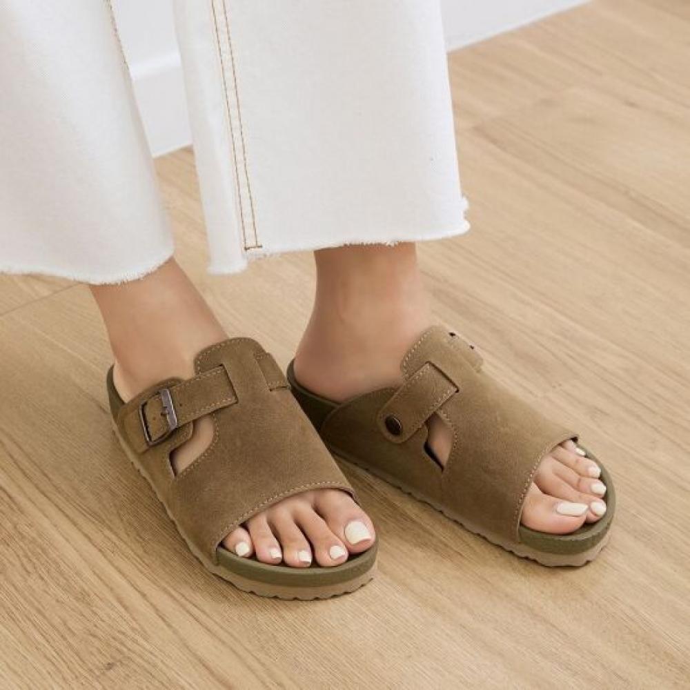 Jisyu Unisex Lightweight Buckle Slippers